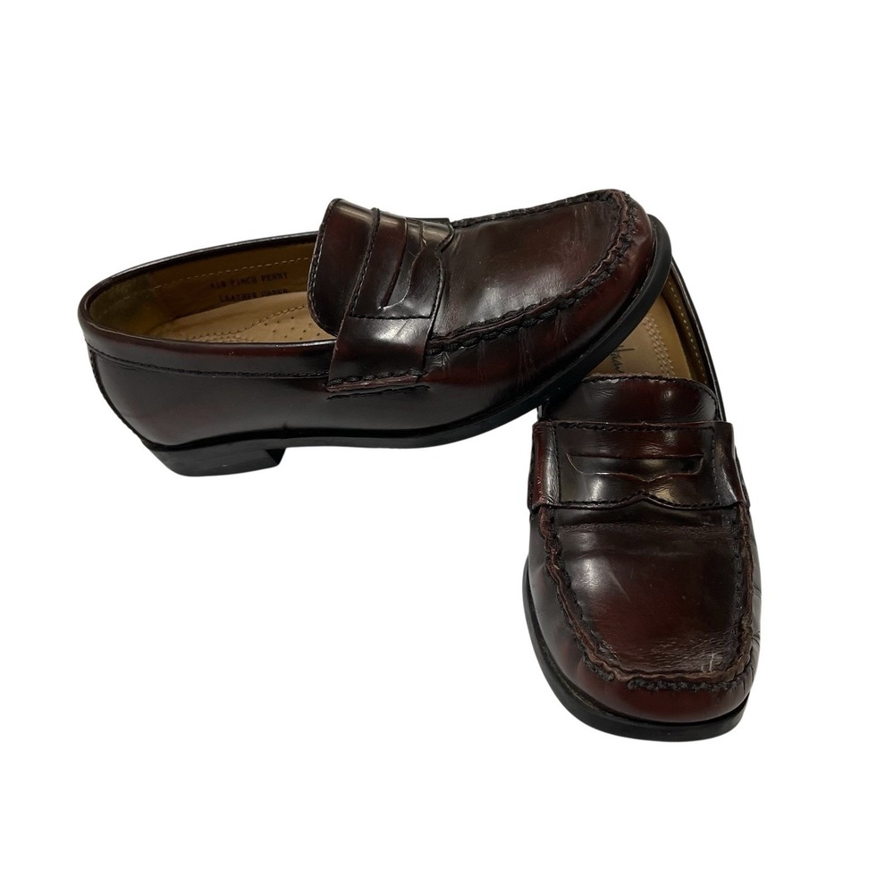 Cole Haan Air Pinch Penny Loafer Shoe Brown Leather Boys 13 Dressy Event Slip On